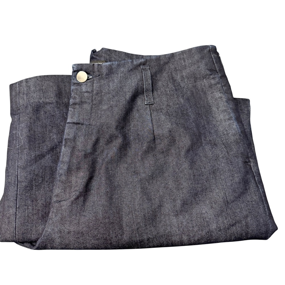 J Peterman Jeans Wide Leg High Waist Coastal‎ Womens 16 (34x30 ACTUAL) Classic